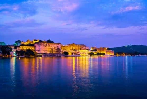 Rajasthan Ranthambore Tour Package - 6 Nights 7 Days Tiger safari - Evening view of city palace Udaipur